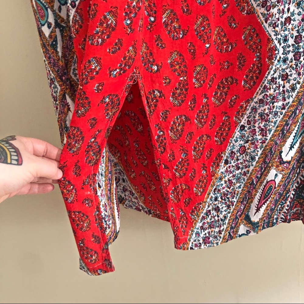 Boho Print Maxi Skirt w/ Pockets! - Picture 9 of 10